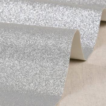 50x70 cm Zuschnitt Glitzerfolie Silber